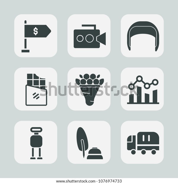 Premium set of fill icons. Such as technology,\
work, calligraphy, sign, android, lens, delivery, cargo, ink,\
money, finance, helmet, decoration, dessert, cyborg, futuristic,\
belt, bar, movie,\
white