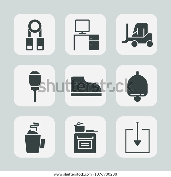 Premium set of fill icons. Such as lecture,\
workplace, lamp, city, desk, sign, drink, download, metal, office,\
fashion, bell, street, car, food, service, training, person, work,\
hot, oven, light, ring