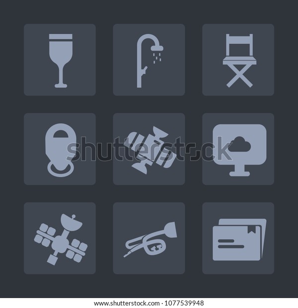 Premium set of fill icons. Such as head, location,\
science, spaceship, beverage, marker, planet, water, bathroom,\
chair, sound, shower, pointer, clean, technology, file, wash,\
wineglass, map, red,\
car