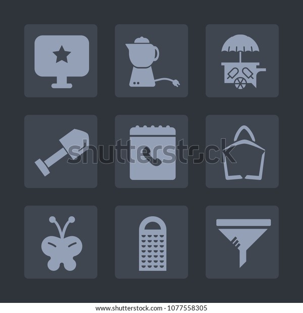 Premium set of fill icons. Such as grater, white,\
kitchen, web, clean, equipment, tool, sale, star, truck, cheese,\
breakfast, beverage, teapot, food, service, ice, tea, cooking,\
construction, summer, 