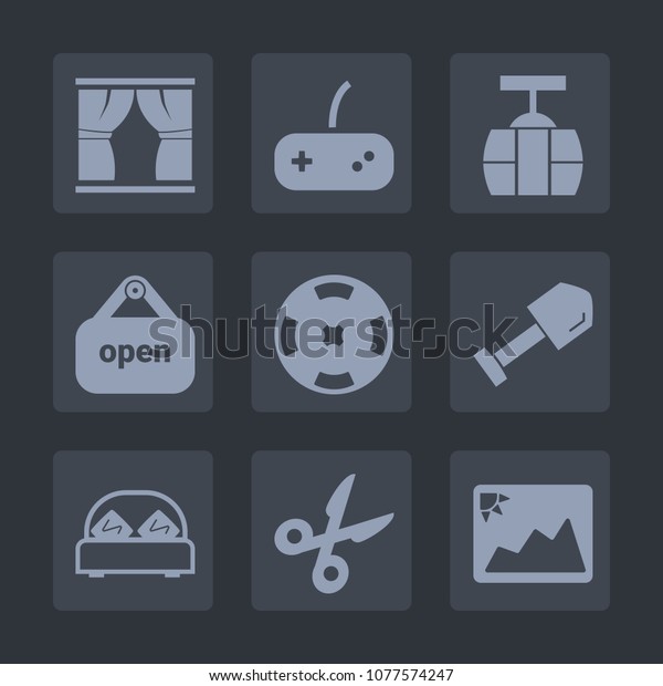 Premium set of fill icons. Such as furniture,\
transportation, store, double, picture, poker, transport, retail,\
tram, car, frame, construction, door, cable, equipment, tool,\
interior, train, image
