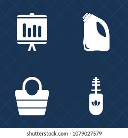 Premium set of fill vector icons. Such as diagram, waste, graph, glamour, object, style, eyelash, modern, data, accessory, mascara, graphic, lash, recycling, brush, bag, business, garbage, recycle