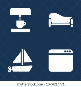 Premium set of fill vector icons. Such as young, network, sea, latte, website, blue, sitting, childhood, browser, internet, toy, drink, home, maker, lifestyle, comfortable, cup, espresso, summer, sign