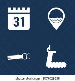 Premium set of fill vector icons. Such as light, energy, workout, timetable, tool, running, gym, electric, event, month, exercise, date, point, location, lamp, bulb, office, map, person, time, object