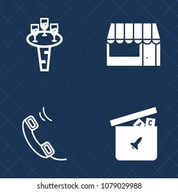 Premium set of fill vector icons. Such as connection, beverage, buy, wineglass, store, food, duck, play, call, red, cart, grocery, sale, white, commerce, wine, cabernet, phone, customer, telephone