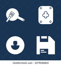 Premium set of fill vector icons. Such as casino, web, social, play, clean, internet, top, clear, pot, disk, gamble, view, gambling, water, bright, pan, computer, head, vegas, people, kitchen, blue