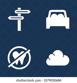 Premium set of fill vector icons. Such as technology, oral, sign, medical, network, button, white, automotive, auto, shape, care, dentistry, vehicle, navigation, arrow, hygiene, healthy, directional
