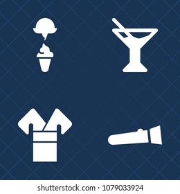 Premium set of fill vector icons. Such as fresh, light, soft, traditional, object, alcohol, frozen, drink, dessert, night, asian, kimono, fruit, bar, summer, vanilla, people, bulb, bright, juice, lime