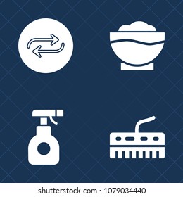 Premium set of fill vector icons. Such as substitute, work, beverage, musical, spray, white, menu, replacement, field, equipment, music, concept, man, agriculture, plant, piano, coffee, toxic, meat