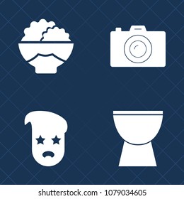 Premium set of fill vector icons. Such as young, rice, style, white, concert, photographer, cereal, art, organic, graphic, asian, ingredient, digital, lens, equipment, sound, photography, sign, modern