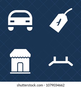 Premium Set Of Fill Vector Icons. Such As Pull, Banner, Business, Element, Airport, Graphic, Travel, Car, Sale, Tourism, Vehicle, Discount, Label, Rollup, Market, Automobile, Display, Automotive, Roll