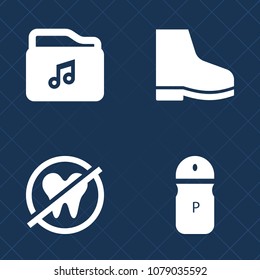Premium set of fill vector icons. Such as foot, salt, computer, seasoning, shoe, hygiene, cuisine, medicine, file, text, internet, sign, ingredient, pepper, care, document, restaurant, spice, video