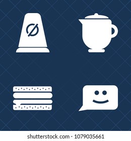 Premium set of fill vector icons. Such as food, face, cartoon, background, cup, menu, emotion, meal, lunch, sandwich, transportation, street, object, kettle, funny, travel, tea, highway, pot, drink