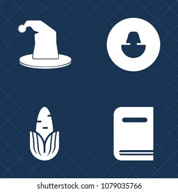 Premium set of fill vector icons. Such as cuisine, performance, tomato, food, art, people, green, magic, library, vegetable, head, hat, entertainment, user, healthy, pepper, yellow, organic, avatar