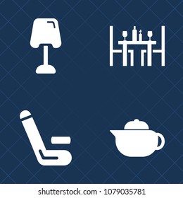 Premium set of fill vector icons. Such as championship, drink, cup, team, competitive, food, sports, furniture, spoon, decoration, modern, pot, beverage, light, hot, lamp, tea, restaurant, menu, chef