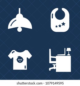 Premium set of fill vector icons. Such as illumination, lamp, electric, cute, clothes, light, play, computer, lightbulb, keyboard, small, boy, kid, space, clothing, bulb, cotton, girl, power, rattle