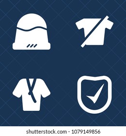 Premium set of fill vector icons. Such as business, style, concept, secure, visor, airport, empty, hat, polo, template, cap, female, uniform, object, textile, sign, spa, head, fashion, wear, sport