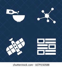 Premium Set Of Fill Vector Icons. Such As Glass, Research, Space, Station, Media, World, Food, Star, Earth, Grape, Red, Structure, Alcohol, Meat, Gourmet, Cuisine, Science, International, Exploration