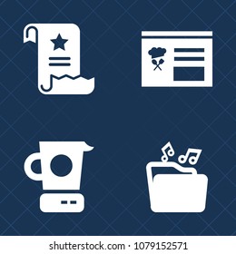 Premium set of fill vector icons. Such as navigation, mobile, cooking, cook, home, business, format, message, tool, element, kitchen, graphic, file, video, web, interface, menu, contract, computer