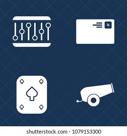 Premium set of fill vector icons. Such as website, battle, sound, equalizer, gamble, email, receive, win, concept, letter, gambling, web, envelope, internet, waveform, card, black, game, artillery