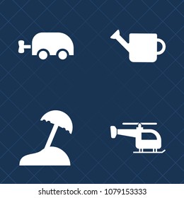 Premium set of fill vector icons. Such as plant, family, technology, garden, shape, kid, agriculture, summer, tree, vacation, object, pram, white, tropical, chopper, transport, water, aviation, wheel