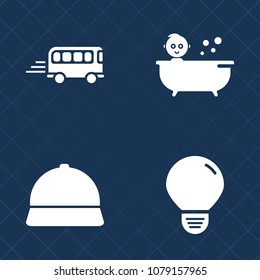 Premium set of fill vector icons. Such as kid, hat, happy, cute, baby, road, street, cap, clean, power, speed, boy, child, city, hygiene, illumination, energy, transport, transportation, motion, car