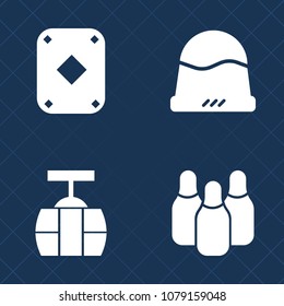 Premium set of fill vector icons. Such as blank, baseball, hat, gambling, vehicle, white, tram, sign, play, cone, style, tourism, win, sport, object, speed, transport, urban, gamble, card, headwear