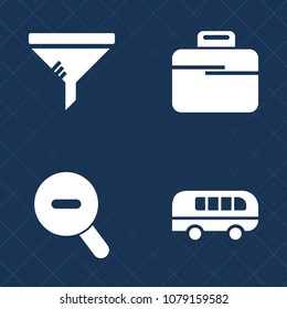Premium set of fill vector icons. Such as dust, street, change, office, motion, simple, conditioner, pollution, pictogram, city, repair, filter, sign, transport, home, vehicle, business, air, bus, bag
