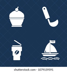 Premium set of fill vector icons. Such as utensil, bakery, board, tool, ladle, tasty, soup, mocha, cake, wind, kitchen, white, equipment, pie, delicious, dessert, caffeine, metal, spoon, baked, pastry