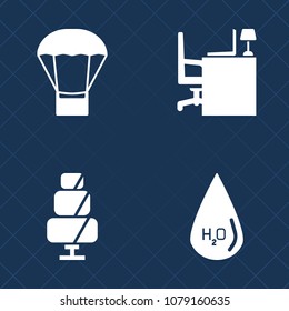 Premium set of fill vector icons. Such as cafe, cookie, fly, blank, drop, sign, air, muffin, drink, transportation, copy, keyboard, notebook, chocolate, basket, balloon, bread, note, white, food, cake