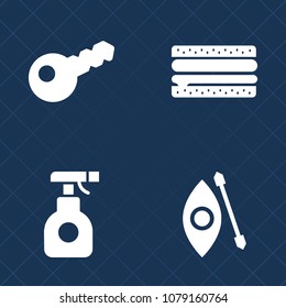 Premium set of fill vector icons. Such as kayak, business, agriculture, meal, pesticide, house, close, dinner, cheeseburger, canoeing, hamburger, care, menu, activity, sign, tomato, meat, adventure