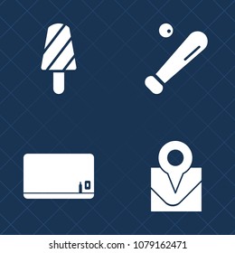 Premium set of fill vector icons. Such as league, cool, competition, equipment, black, green, place, food, cold, snack, school, education, dessert, blackboard, refreshing, summer, chalk, space, team