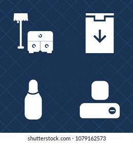 Premium set of fill vector icons. Such as internet, business, user, room, sofa, interface, profile, navigation, website, bed, speed, ball, interior, bowling, competition, leisure, person, furniture