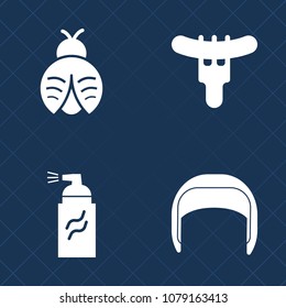 Premium set of fill vector icons. Such as graffiti, art, helmet, lunch, dinner, grunge, hot, black, abstract, nature, ladybug, eat, builder, bee, insect, american, city, delicious, wallpaper, lady