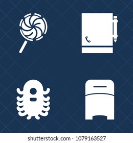 Premium set of fill vector icons. Such as stick, page, ufo, creature, unhealthy, fantasy, note, fiction, alien, humanoid, spaceship, office, white, bedroom, character, bed, double, lollipop, object