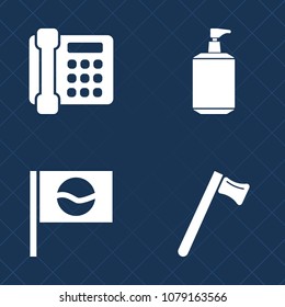 Premium set of fill vector icons. Such as screwdriver, asia, spray, construction, liquid, repair, contact, pagoda, sakura, temple, internet, pliers, travel, telephone, landmark, clean, beauty, mobile