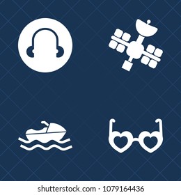 Premium set of fill vector icons. Such as maritime, marine, industry, ocean, antenna, white, vessel, sea, shipping, fashion, internet, retro, bohemian, communication, transportation, sun, technology