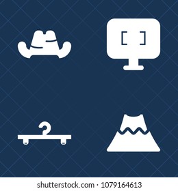 Premium set of fill vector icons. Such as fashion, web, clothes, landscape, display, object, blank, digital, baseball, shop, volcano, crater, technology, lava, uniform, sale, clothing, screen, monitor