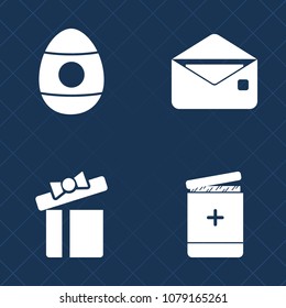 Premium set of fill vector icons. Such as address, internet, season, medical, anniversary, present, message, web, care, color, box, doctor, pharmacy, ribbon, beautiful, communication, spring, hospital