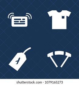 Premium set of fill vector icons. Such as skydiver, garment, shirt, fashion, plane, clothing, flight, tourism, mobile, web, skydive, textile, folded, business, parachute, style, cotton, transportation