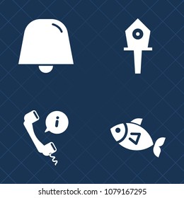Premium set of fill vector icons. Such as button, summer, technology, alert, tree, spring, sign, wooden, customer, roof, operator, headset, business, sea, wood, call, nature, animal, hole, internet
