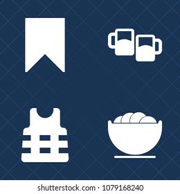Premium set of fill vector icons. Such as alcohol, liquid, cooking, plate, bar, web, drink, froth, cold, security, kitchen, foam, pint, glass, dish, rescue, safety, ship, jacket, bowl, website, empty