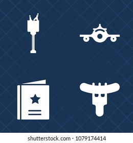 Premium set of fill vector icons. Such as eat, cold, trip, favorite, tourism, people, aviation, sausage, alcohol, airplane, wine, meal, food, aircraft, departure, want, party, hot, glass, bucket, web
