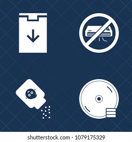 Premium set of fill vector icons. Such as talcum, talc, skin, arrow, powder, bottle, body, no, record, computer, air, container, energy, element, technology, navigation, background, cosmetic, sign, cd