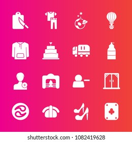 Premium set with fill vector icons. Such as window, exploration, sushi, home, fish, delete, account, spaceship, pictogram, kamon, girl, salmon, space, japanese, poker, seafood, house, clothes, modern