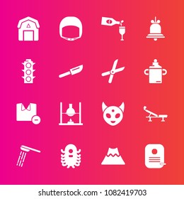 Premium set with fill vector icons. Such as man, hygiene, mountain, science, water, drink, chemistry, alcohol, lava, equipment, glass, monster, alien, landscape, space, fiction, staple, shirt, natural