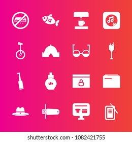 Premium set with fill vector icons. Such as cart, hat, food, conditioner, west, cowboy, internet, fish, dental, brush, seafood, sea, sheriff, business, aroma, fashion, japan, lock, ecommerce, bottle