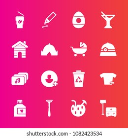 Premium set with fill vector icons. Such as stationery, clothes, office, razor, add, building, mouthwash, sign, furniture, juice, clothing, house, pen, real, holiday, business, glass, cup, shirt, file