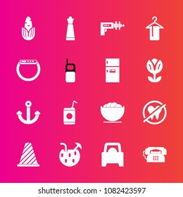 Premium set with fill vector icons. Such as vehicle, king, piece, smart, vegetable, game, weapon, clothing, science, street, sign, cold, dentist, hanger, bowl, communication, strategy, gadget, marine