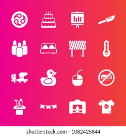 Premium set with fill vector icons. Such as japanese, annual, internet, air, knife, background, fire, dessert, equipment, mixer, home, pie, kamon, baby, child, celebration, conditioner, warm, business